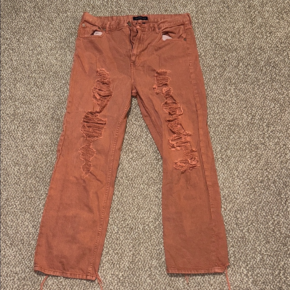 Aeropostale 90s Baggy Jeans in Rust